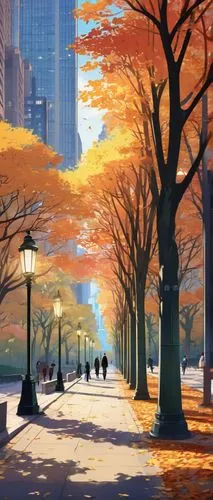 autumn background,winter background,autumn park,central park,winter landscape,world digital painting,tree-lined avenue,autumn scenery,maple road,tokyo city,late autumn,winter morning,sakura background,tokyo,japanese sakura background,japan landscape,one autumn afternoon,autumn morning,the autumn,uzak,Illustration,Japanese style,Japanese Style 03