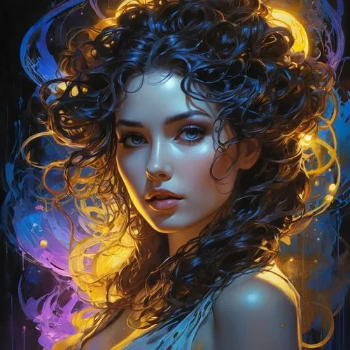 fantasy portrait,mystical portrait of a girl,merida,blue enchantress,zodiac sign libra,fantasy art,zodiac sign gemini,digital painting,medusa,luminous,gemini,romantic portrait,aquarius,digital art,zodiac sign leo,cinderella,virgo,sorceress,nebula,libra,Photography,Artistic Photography,Artistic Photography 15