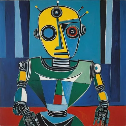 robot icon,brauner,robotham,voulkos,cubists,severini,Art,Artistic Painting,Artistic Painting 05