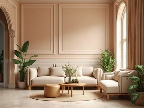 mahdavi,gold-pink earthy colors,soft furniture,fromental,furnishing,house plants,interiors,houseplants,interior design,decoratifs,interior decoration,furnishings,furnishes,sitting room,interior decor,donghia,decors,modern decor,living room,danish furniture,Photography,General,Realistic