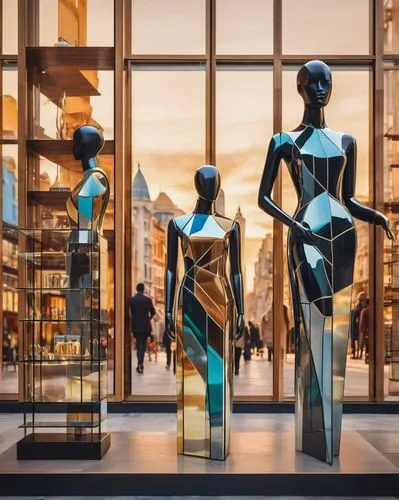 mannequin silhouettes,mannequins,statuettes,paris shops,display window,galeries,shopwindow,store window,perfume bottle silhouette,artist's mannequin,manakins,shop window,the sculptures,boutiques,steel sculpture,vitrine,sothebys,delvaux,autons,anthropologie,Art,Artistic Painting,Artistic Painting 45