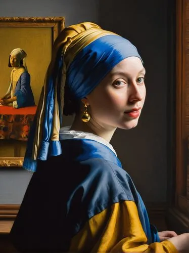 girl with a pearl earring,meticulous painting,italian painter,portrait of a girl,portrait of a woman,girl with cloth,portrait of christi,mystical portrait of a girl,painting technique,girl in cloth,girl studying,artist portrait,woman portrait,girl in a historic way,woman thinking,art painting,girl with bread-and-butter,romantic portrait,orientalism,painter,Art,Classical Oil Painting,Classical Oil Painting 07