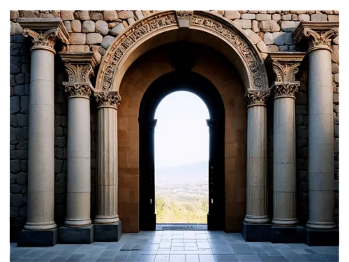 pointed arch,spanish missions in california,doorway,church door,archway,buttress,arches,el arco,monastery israel,stanford university,triumphal arch,romanesque,arco,arch,gateway,the door,front door,celsus library,round arch,doors,Illustration,Japanese style,Japanese Style 09