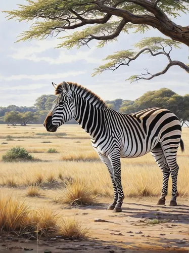 Draw a zebra in a peaceful savannah.,burchell's zebra,zebra crossing,zebra,etosha,quagga,diamond zebra,serengeti,zebra pattern,baby zebra,zonkey,zebras,giraffidae,botswana,namibia,anthropomorphized an