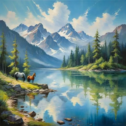 landscape background,mountain scene,mountain landscape,mountainous landscape,nature landscape,salt meadow landscape,river landscape,forest landscape,landscape nature,high landscape,fantasy landscape,natural landscape,panoramic landscape,oil painting on canvas,beautiful landscape,mountain range,moraine,meadow landscape,mountain pasture,background view nature,Photography,Artistic Photography,Artistic Photography 05