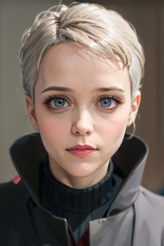 semi bald hair Rachel McAdams,a digital painting of a woman with long blonde hair,katniss,scorpia,dbh,giulietta,liora,plibersek,Anime,Anime,General