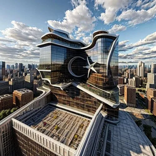 oscorp,futuristic architecture,skycraper,escala,megacorporation,largest hotel in dubai