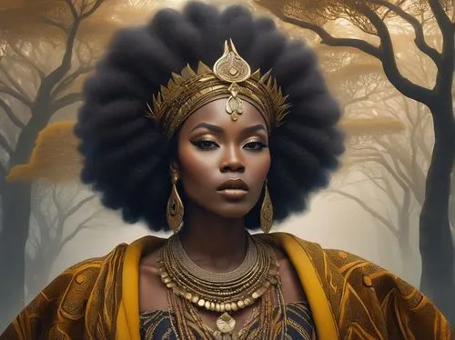 african woman,african american woman,african art,fantasy portrait,priestess,afro-american,african culture,cleopatra,nigeria woman,afroamerican,warrior woman,afro american,afar tribe,beautiful african american women,ancient egyptian girl,black woman,queen crown,fantasy art,mystical portrait of a girl,afro american girls,Illustration,Paper based,Paper Based 22