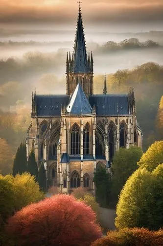 gothic church,notre dame,notredame,haunted cathedral,notredame de paris,nidaros cathedral,cathedral,reims,neogothic,notre,gothic style,metz,gothic,fairytale castle,bayeux,autumn scenery,cathedrals,maulbronn monastery,notre dame de sénanque,chapelle,Illustration,Realistic Fantasy,Realistic Fantasy 37