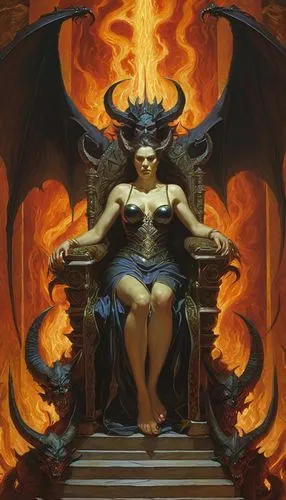 demonomicon,samael,azazel,the throne,ifrit,devil,throne,infernus,fire angel,baroque angel,archangel,cherubim,demongeot,samuil,angel and devil,infernal,demonata,pillar of fire,danzig,luciferian,Illustration,Realistic Fantasy,Realistic Fantasy 03