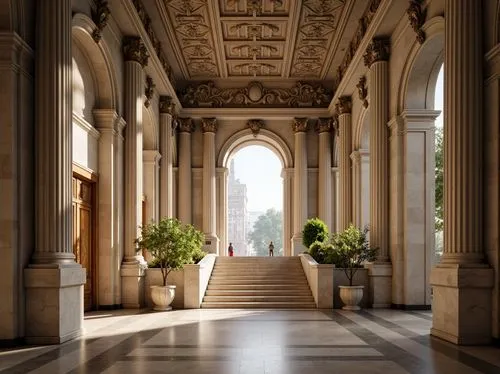 sapienza,hallway,theed,enfilade,archly,corridor,neoclassical,colonnades,entranceway,cochere,entrance hall,archways,entranceways,certosa,corridors,marble palace,borromini,colonnade,columns,hallway space