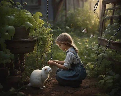 peter rabbit,girl in the garden,girl with dog,girl picking flowers,white rabbit,little rabbit,the little girl,boy and dog,little girl reading,garden-fox tail,children's fairy tale,eglantine,little boy and girl,alice,rabbits,child portrait,cottontail,little girl,girl with bread-and-butter,little bunny,Photography,Documentary Photography,Documentary Photography 22