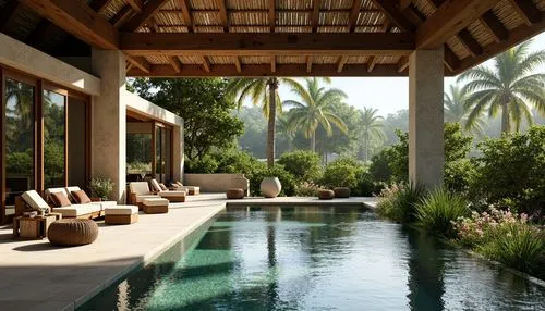 amanresorts,anantara,tropical house,pool house,outdoor pool,mustique,holiday villa,palmilla,palm garden,tropical island,cabana,royal palms,swimming pool,cottars,luxury property,outdoor furniture,palms,cabanas,luxury home interior,tropical jungle