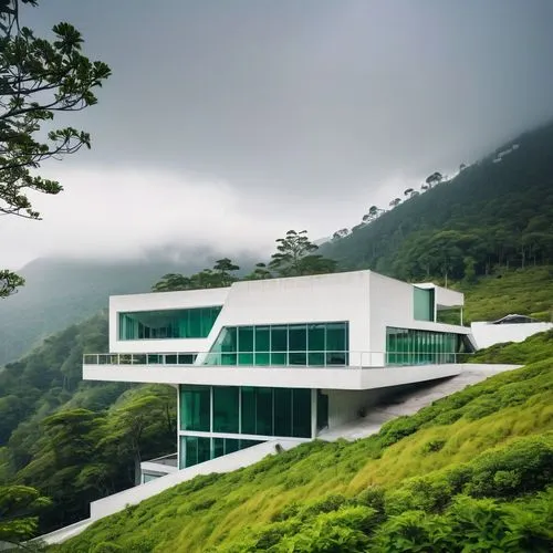 house in mountains,snohetta,house in the mountains,cube house,dreamhouse,modern architecture,modern house,dunes house,cantilevered,tropical house,mountainside,forest house,green landscape,salalah,cubic house,greenhut,green living,cantilevers,beautiful home,asian architecture,Illustration,American Style,American Style 10