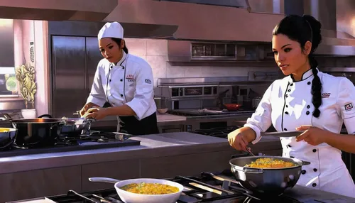 chefs,chef's uniform,chefs kitchen,cooks,cooking show,cookware and bakeware,chef,cooking plantain,food preparation,cooktop,cooking,kitchen work,cooking utensils,plating,food and cooking,pastry chef,chef hats,culinary,girl in the kitchen,cookery,Conceptual Art,Sci-Fi,Sci-Fi 23