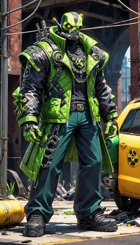 Toxica Terra’s arch nemesis is a corrupt industrial magnate known as "Pollutant," who uses toxic waste and chemicals to further his destructive goals. Pollutant commands a gang of mercenaries and has 