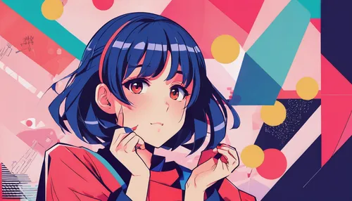 red blue wallpaper,french digital background,red-blue,red and blue,colorful background,color background,heart background,strawberry,dribbble,adobe illustrator,colorful heart,sonoda love live,paper background,anime girl,colorful doodle,digital background,anime 3d,blue background,background colorful,illustrator,Illustration,Vector,Vector 17