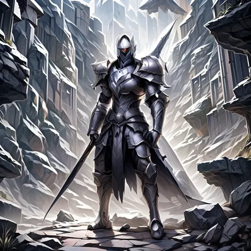 excalibur,knight armor,crusader,knight,armored,wall,templar,paladin,lone warrior,shredder,silver,swordsman,heroic fantasy,grey fox,armor,assassin,massively multiplayer online role-playing game,cleanup,archangel,swordsmen