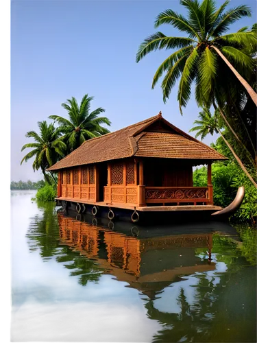 kumarakom,alleppey,alapuzha,alappuzha,ambalapuzha,kuttanad,bordyuzha,backwaters,stilt house,vembanad,floating huts,stilt houses,kerala,ashtamudi,boat house,beypore,bharathapuzha,houseboat,ettumanoor,mudaliyar,Illustration,Realistic Fantasy,Realistic Fantasy 27