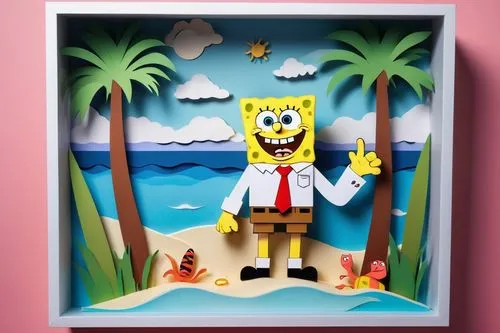 lego frame,house of sponge bob,sponge bob,hillenburg,nursery decoration,framed paper,lego pastel,diorama,squarepants,picture frame,frame illustration,claymation,photo frame,paper art,spongebob,picture frames,cartoon doctor,3d figure,children's room,music note frame,Unique,Paper Cuts,Paper Cuts 10