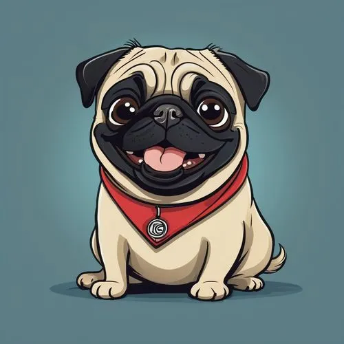 pug,puga,brachycephalic,dog illustration,edgar,pugs,Conceptual Art,Fantasy,Fantasy 09