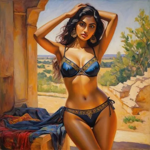 donsky,tretchikoff,indian girl,indian woman,sanchita,poonam,female model,orientalist,mexican painter,mallika,indian art,italian painter,suhana,radha,sunita,madhusmita,sucharita,miryam,oil painting,young woman,Art,Classical Oil Painting,Classical Oil Painting 11