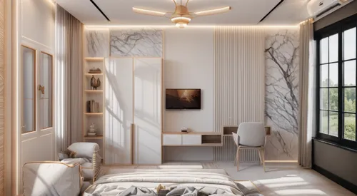 modern room,room divider,hoboken condos for sale,modern decor,hallway space,guest room,interior design,white room,danish room,shared apartment,interior modern design,contemporary decor,one-room,bedroom,livingroom,an apartment,sky apartment,great room,one room,apartment