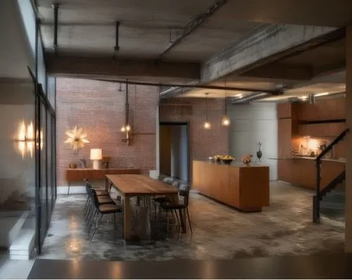 loft,lofts,3d rendering,interior modern design,conference room,officine