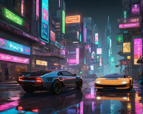 neon arrows,cyberpunk,neon,cityscape,honda nsx,lamborghini,colorful city,futuristic landscape,futuristic,aventador,neon lights,street canyon,i8,lamborghini aventador,lamborghini huracán,shanghai,neon colors,neon ghosts,dusk,toyota supra,Photography,Fashion Photography,Fashion Photography 04