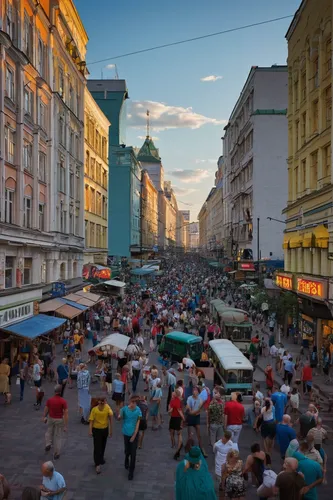 arbat street,nevsky avenue,pedestrian zone,brno,saintpetersburg,saint petersburg,zagreb,st petersburg,cluj,wenceslas square,bratislava,poznan,warsaw,vilnius,kiev,cluj napoca,principal market,czechia,krakow,belgrade,Illustration,American Style,American Style 14