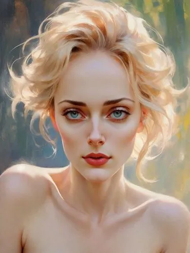 jingna,seyfried,heatherley,demelza,behenna,valerian,digital painting,world digital painting,fantasy portrait,cirta,fae,mystical portrait of a girl,scodelario,donsky,khnopff,blonde woman,margot,whitmore,oil painting,pushkina,Digital Art,Impressionism