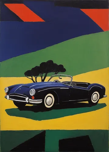 cadillac de ville series,aronde,daimler sovereign,daimler 250,facel vega facel ii,jaguar mark x,volvo p1800,bmw 501,jaguar mark 1,jaguar s-type,cadillac eldorado,ford thunderbird,citroën ds,mercedes benz 220 cabriolet,matruschka,desoto deluxe,packard patrician,edsel,sunbeam alpine,ford starliner,Art,Artistic Painting,Artistic Painting 09