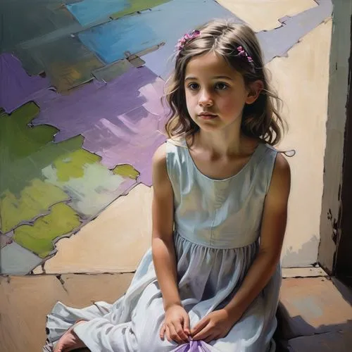 girl with cloth,heatherley,young girl,girl in cloth,girl portrait,girl sitting,girl praying,girl with bread-and-butter,oil painting,photorealist,portrait of a girl,gagnon,jeanneney,girl drawing,farrant,nestruev,oil painting on canvas,mystical portrait of a girl,girl in a long,helnwein,Illustration,Realistic Fantasy,Realistic Fantasy 28