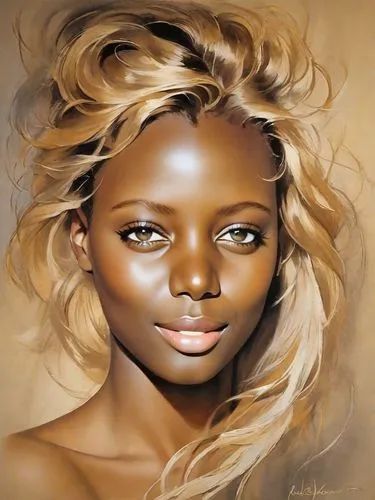 african woman,oil painting on canvas,african art,african american woman,oil painting,blonde woman,nigeria woman,blond girl,girl portrait,afro american,beautiful african american women,airbrushed,art painting,black woman,oil on canvas,afro-american,skin color,afro american girls,blonde girl,portrait of a girl,Digital Art,Impressionism