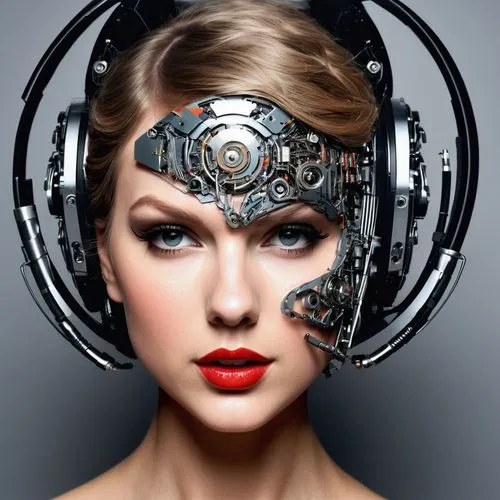 cybernetic,headphone,headphones,binaural,cybernetically,electronic music,Illustration,Paper based,Paper Based 21