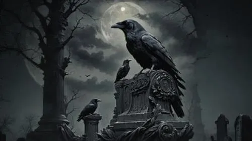 nevermore,dark angel,king of the ravens,ravenloft,dark gothic mood,angel of death