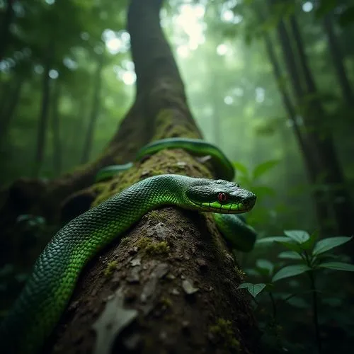 green tree snake,tree snake,green tree python,green python,green snake,trimeresurus