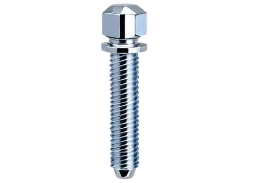 Metallic tie rod, chrome finish, cylindrical shape, threaded ends, detailed bolts, metallic luster, soft box lighting, 3/4 composition, shallow depth of field, realistic texture, industrial setting.,v