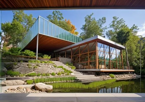 mid century house,house with lake,forest house,bohlin,summer house,timber house,Photography,General,Realistic