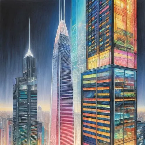 skyscrapers,cybercity,guangzhou,cityscape,skyscraper,shanghai,the skyscraper,ctbuh,skyscraper town,skyscraping,highrises,metropolis,supertall,sedensky,sky city,cybertown,skycraper,shinjuku,tsuneo,high rises,Conceptual Art,Daily,Daily 17