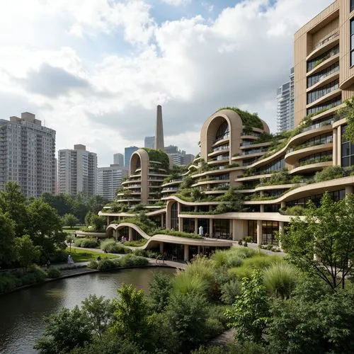 interlace,futuristic architecture,ecotopia,safdie,chengdu,urban design,ecovillages,biopolis,zorlu,robarts,shenzhen,suzhou,hangzhou,taikoo,barbican,arcology,bjarke,zhangzhou,heatherwick,changzhou