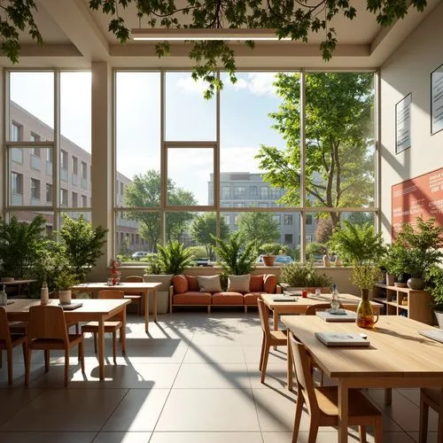 breakfast room,3d rendering,daylighting,school design,sunroom,courtyards,lunchroom,sketchup,renderings,an apartment,patios,wintergarden,lofts,courtyard,cohousing,atriums,revit,cafeteria,render,hoboken condos for sale