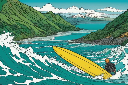 sea kayak,surf kayaking,jet ski,surfboat,kayak,kayaker,tofino,surfers,surfing,whitewater kayaking,surfing equipment,kayaking,kayaks,surf,surfboard,tsunami,surfboard shaper,nz,surfboards,bodyboarding,Illustration,American Style,American Style 15