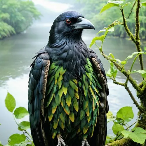 nicobar pigeon,malkoha,black macaws sari,pyrrhocorax graculus,corvidae,koel,guatemalensis,beautiful bird,african fishing eagle,corbeau,chakavian,guatemalan quetzal,korowai,corvus corax,blue crowned pigeon,scheepmaker's crowned pigeon,phalacrocoracidae,luaka,corvus corone,pajaros,Art,Artistic Painting,Artistic Painting 08