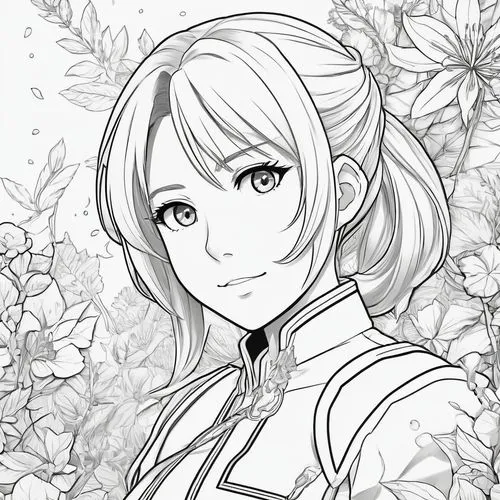 lily of the field,lily of the valley,flower line art,camellia,violet evergarden,lily of the desert,Illustration,Japanese style,Japanese Style 01