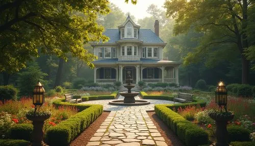 victorian house,old victorian,doll's house,victorian,miniature house,dreamhouse,fairytale castle,country house,italianate,house in the forest,garden elevation,fairy tale castle,forest house,home landscape,beautiful home,victorian style,neverland,secret garden of venus,country estate,jardiniere,Photography,General,Realistic