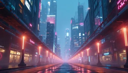 bladerunner,cybercity,cyberpunk,vapor,metropolis,neon arrows,dusk,shinjuku,cyberscene,coruscant,atmospheres,cinema 4d,shanghai,synth,lightwave,polara,cybertown,neon lights,alley,tokyo,Photography,General,Realistic