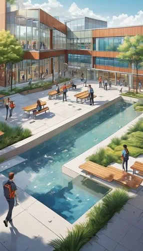 renderings,ucsd,sunnyvale,googleplex,school design,aqua studio,waterplace,outdoor pool,ucr,3d rendering,cupertino,csuf,campuswide,ucd,genentech,woodberry,uclaf,sjsu,utsa,ubc,Unique,Design,Sticker