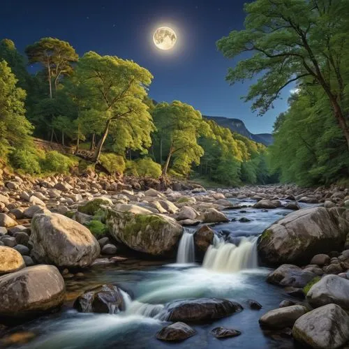 nature wallpaper,nantahala,mountain stream,river landscape,mountain river,zagori,clear stream,moonlit night,nature background,flowing creek,cascada,landscape photography,beautiful landscape,nature landscape,ourthe,flowing water,moon photography,landscapes beautiful,moonlit,moonbow,Photography,General,Realistic