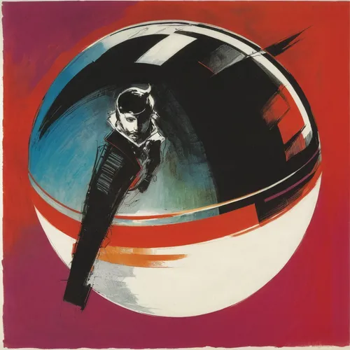 swiss ball,cosmonaut,sputnik,slamball,italian poster,soyuz,1967,magneto-optical disk,spherical image,yard globe,blank vinyl record jacket,astronautics,exercise ball,1965,cd cover,spaceman,spacecraft,orbiting,astronaut,glider pilot,Illustration,Paper based,Paper Based 12